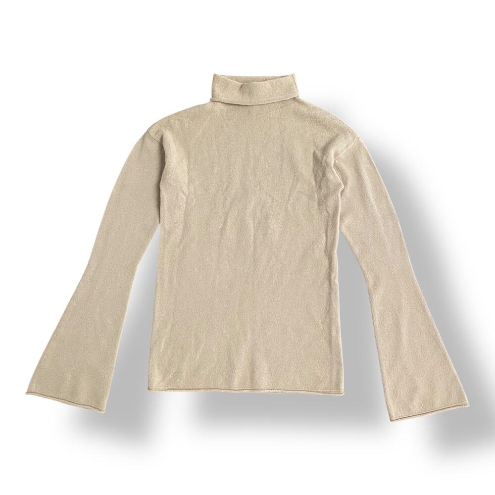 Theory Bell-Sleeve Cashmere Sweater Womens Size XS Brown‎ Business